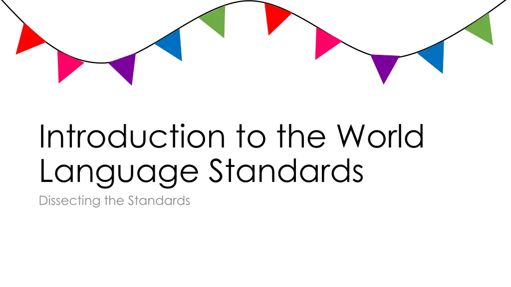 introduction to the world language standards