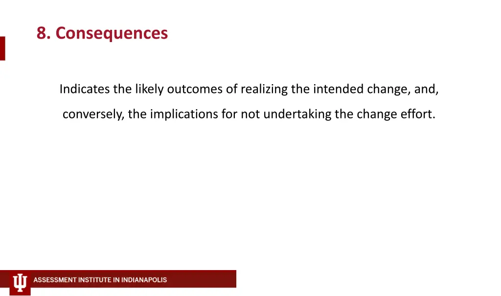 8 consequences