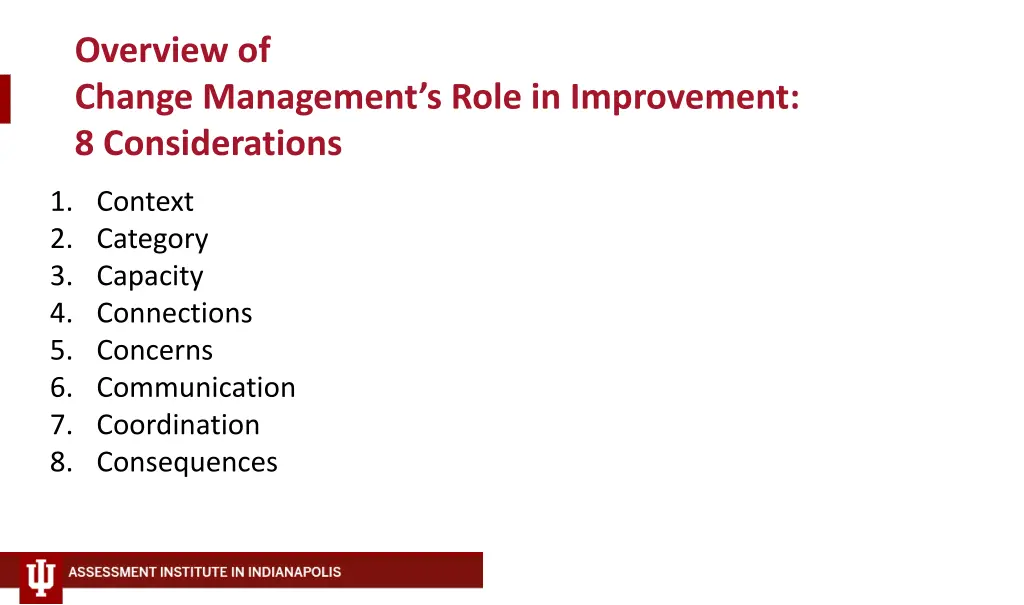 overview of change management s role