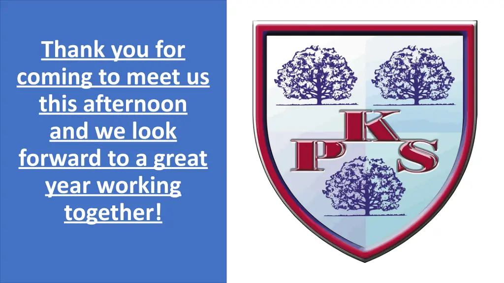 thank you for coming to meet us this afternoon