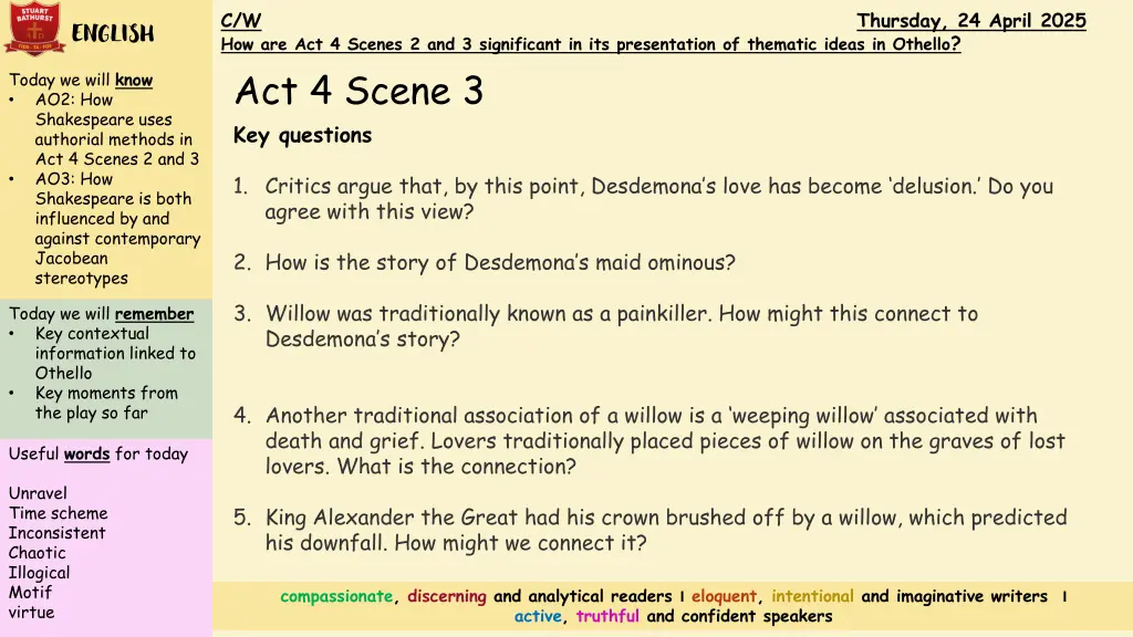 c w thursday 24 april 2025 how are act 4 scenes 6