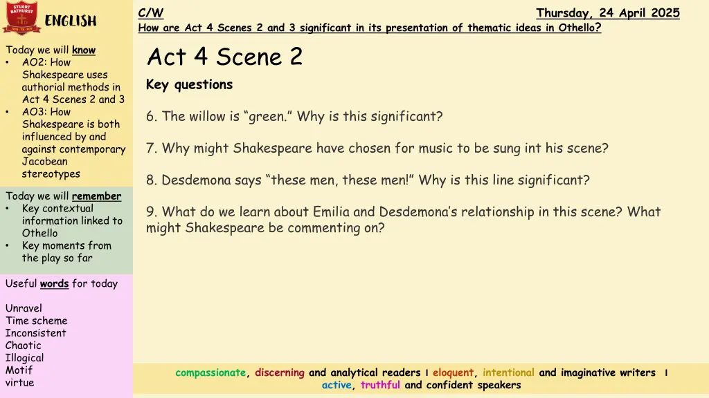 c w thursday 24 april 2025 how are act 4 scenes 7