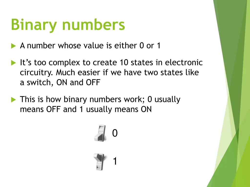 binary numbers