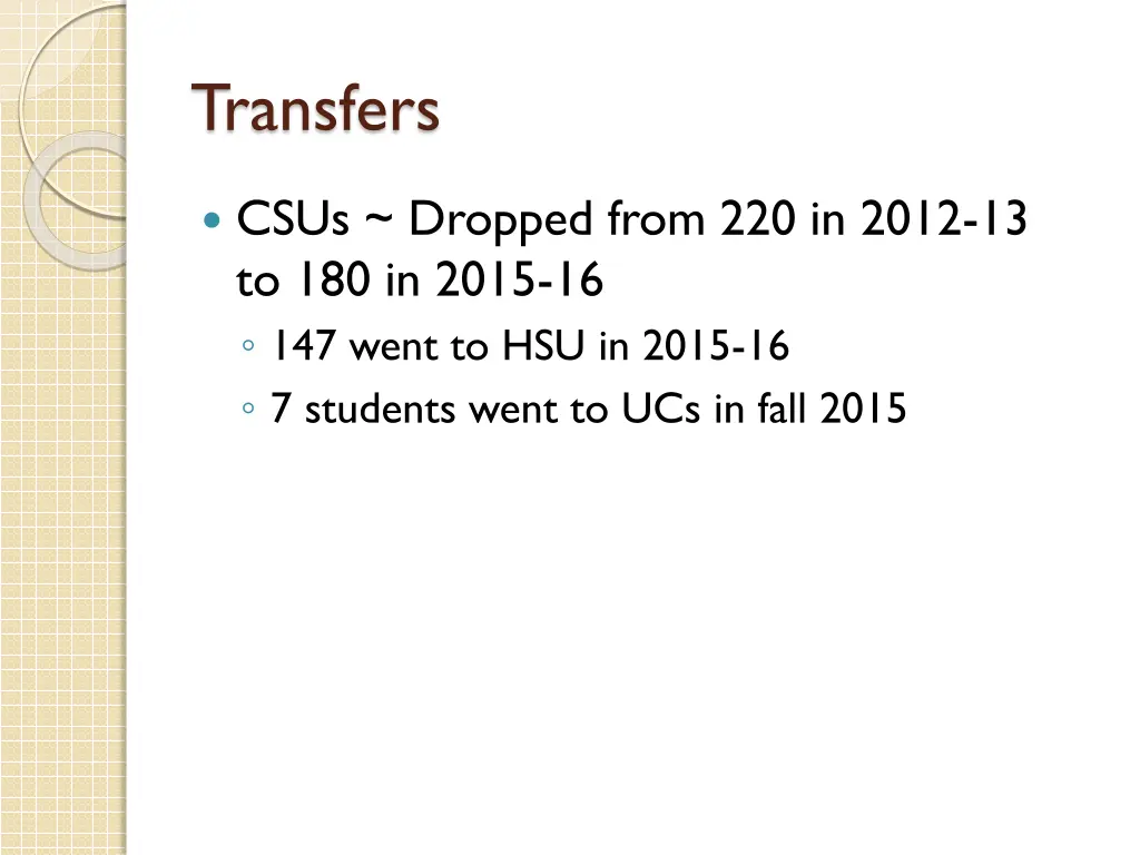 transfers