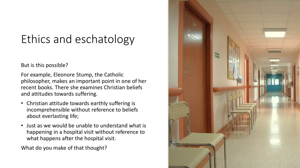 ethics and eschatology 1