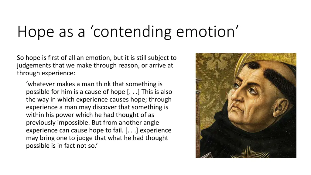 hope as a contending emotion 1