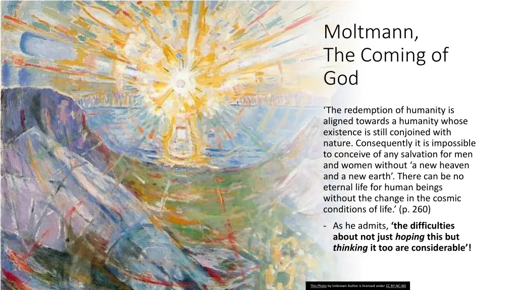 moltmann the coming of god 1