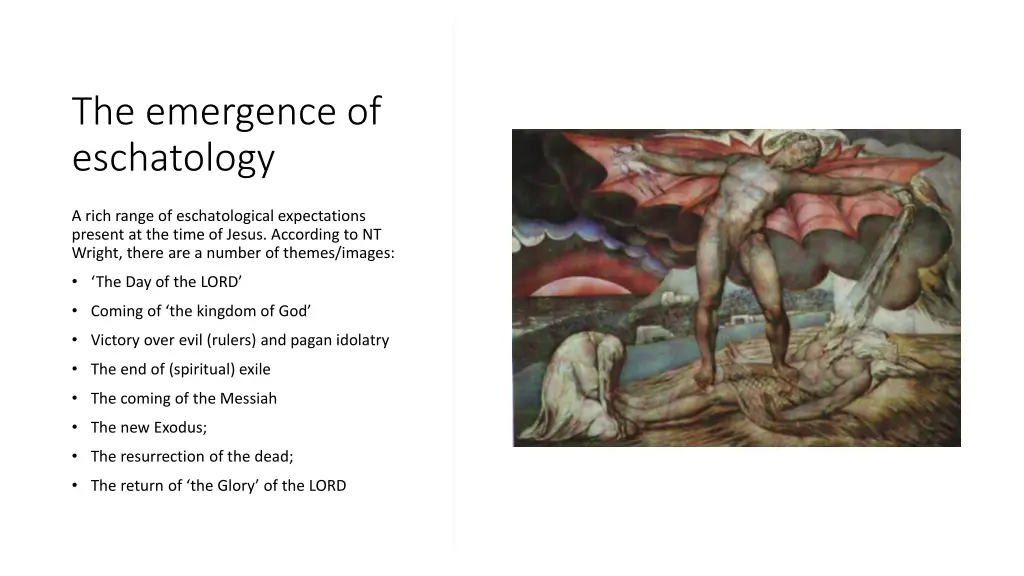 the emergence of eschatology 2