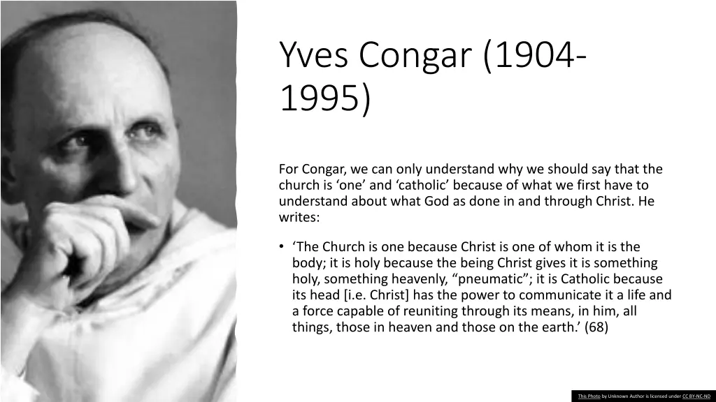 yves congar 1904 1995 1