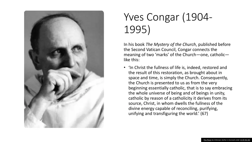 yves congar 1904 1995