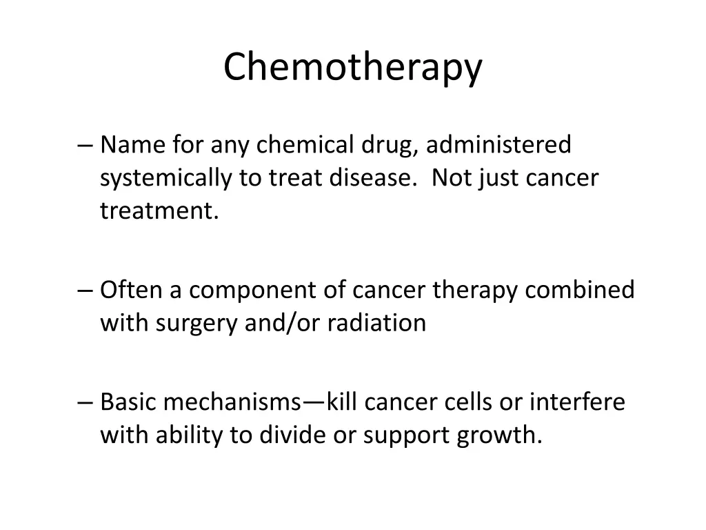 chemotherapy