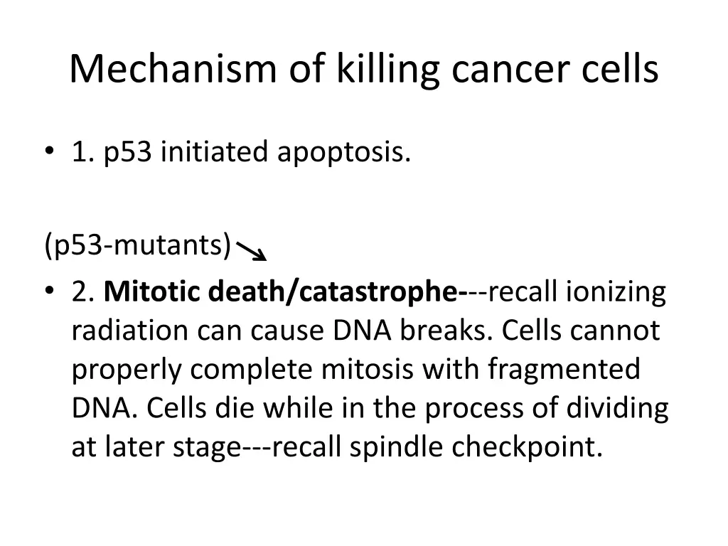 mechanism of killing cancer cells