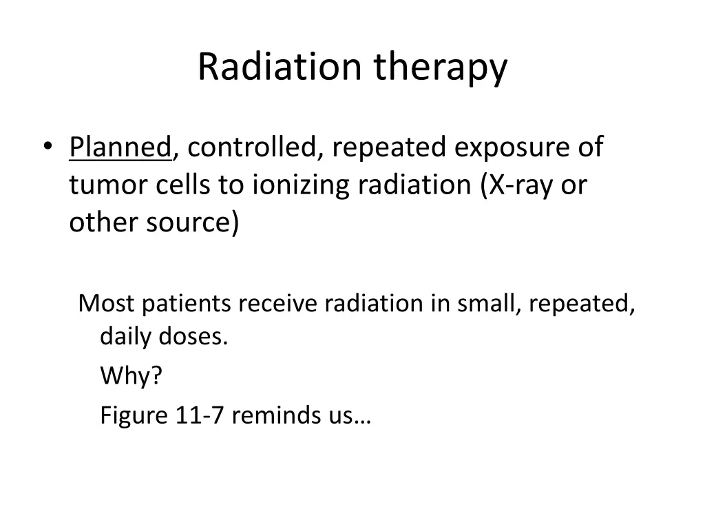 radiation therapy