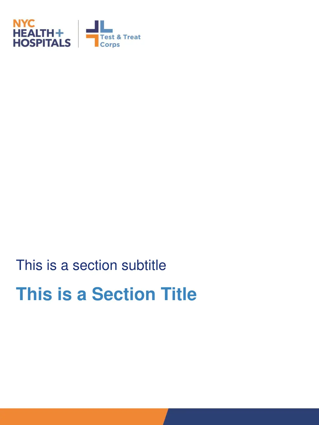 this is a section subtitle