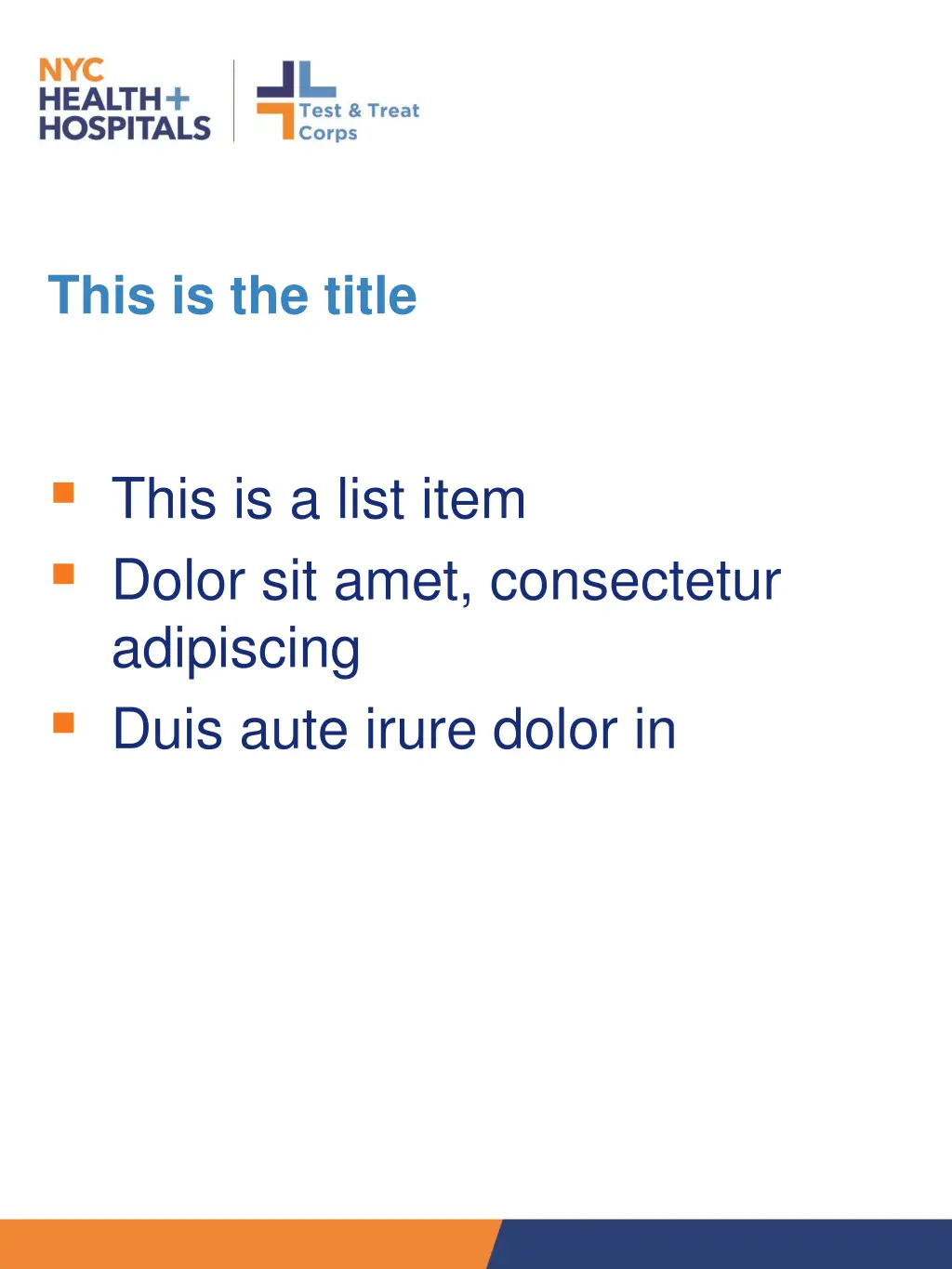 this is the title 1