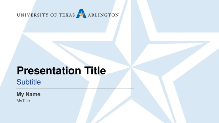 presentation title subtitle