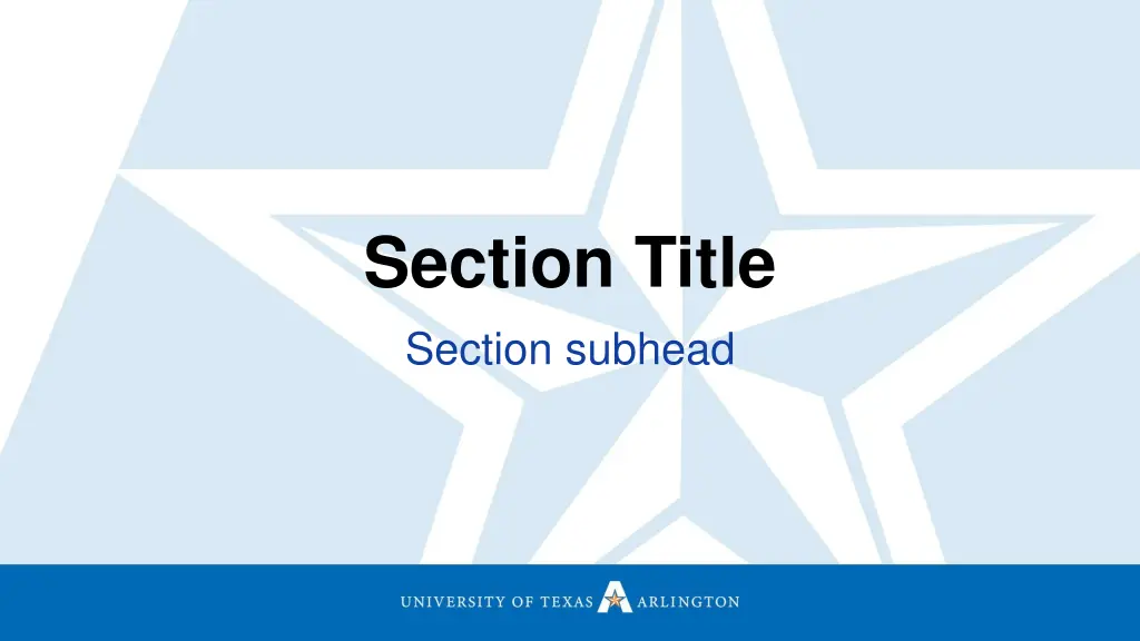 section title section subhead