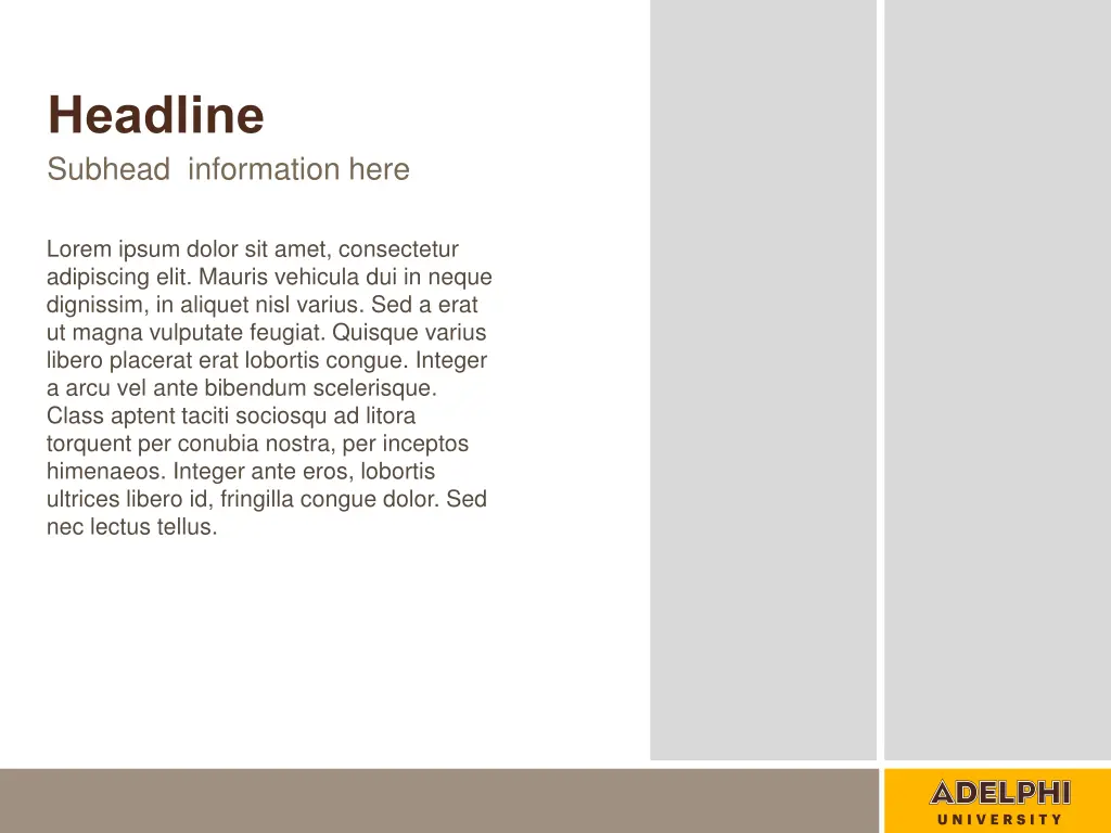 headline subhead information here 1