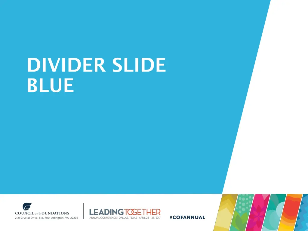 divider slide blue