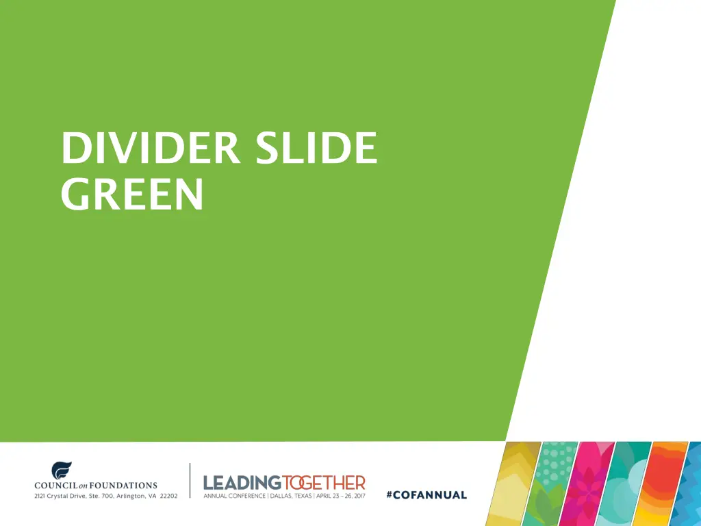divider slide green