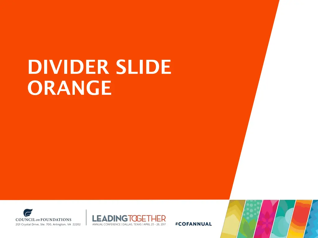 divider slide orange