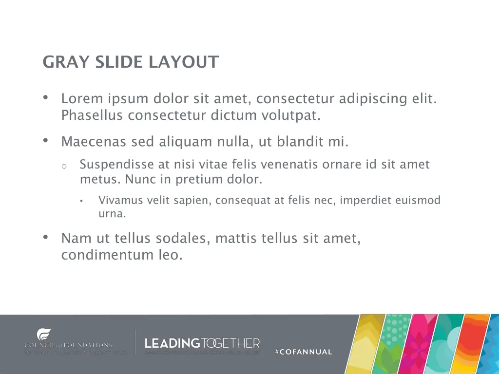 gray slide layout