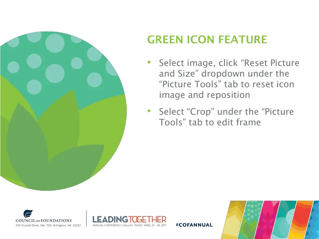 green icon feature