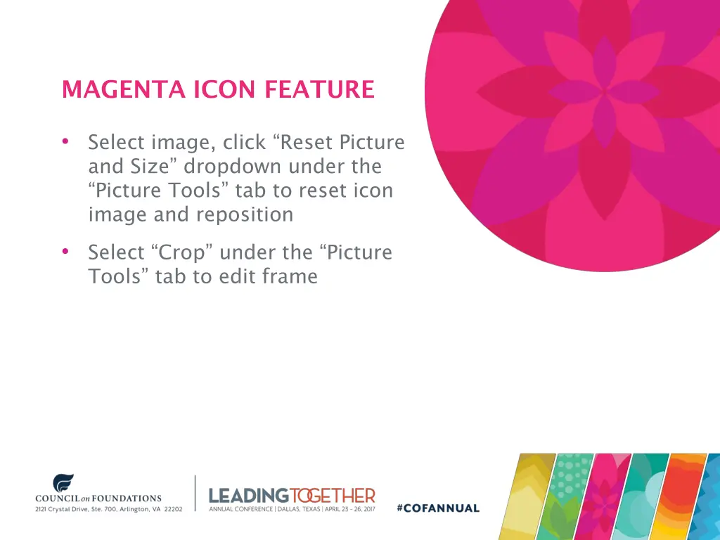 magenta icon feature