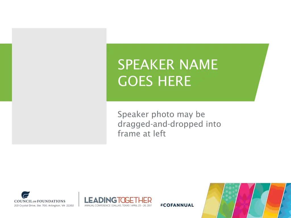speaker name goes here 3