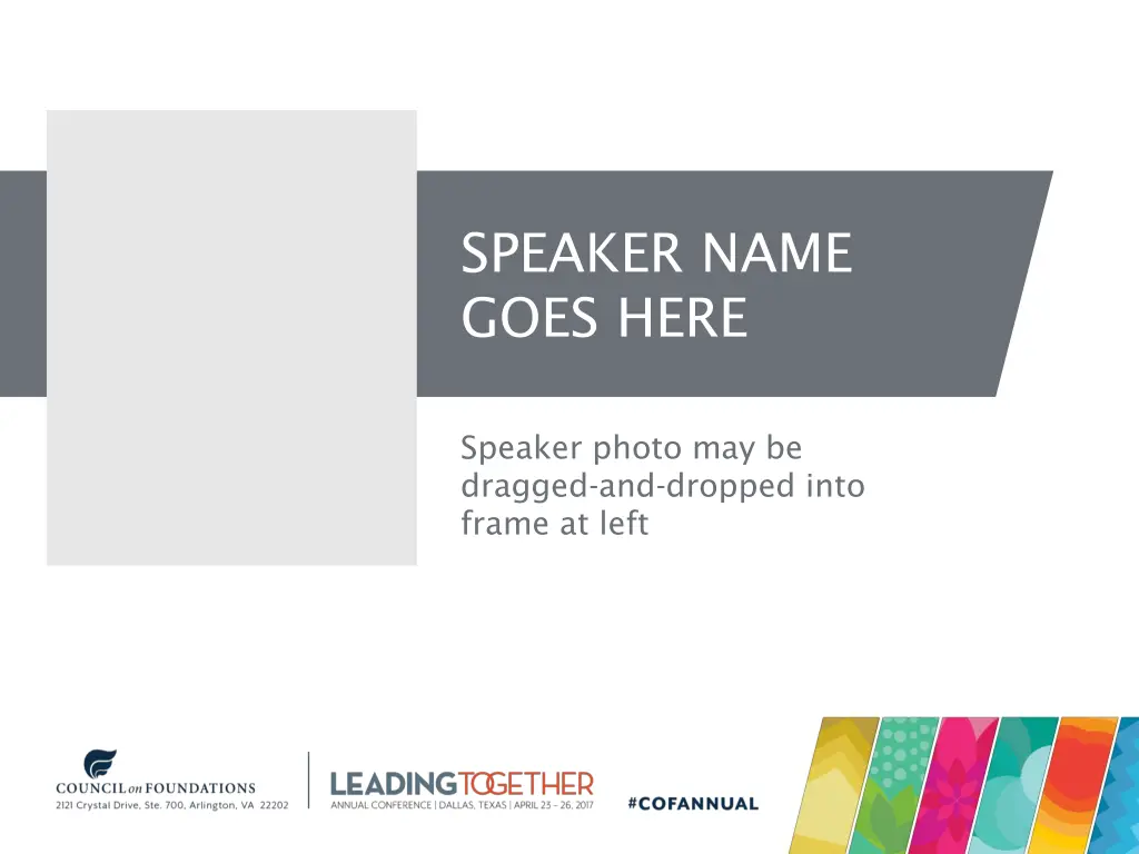 speaker name goes here 5
