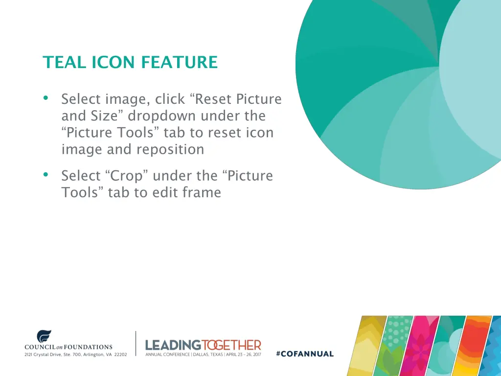 teal icon feature