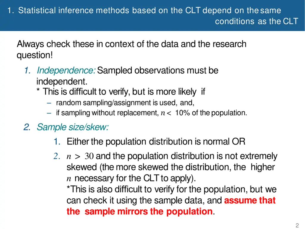 1 statistical inference methods based 2