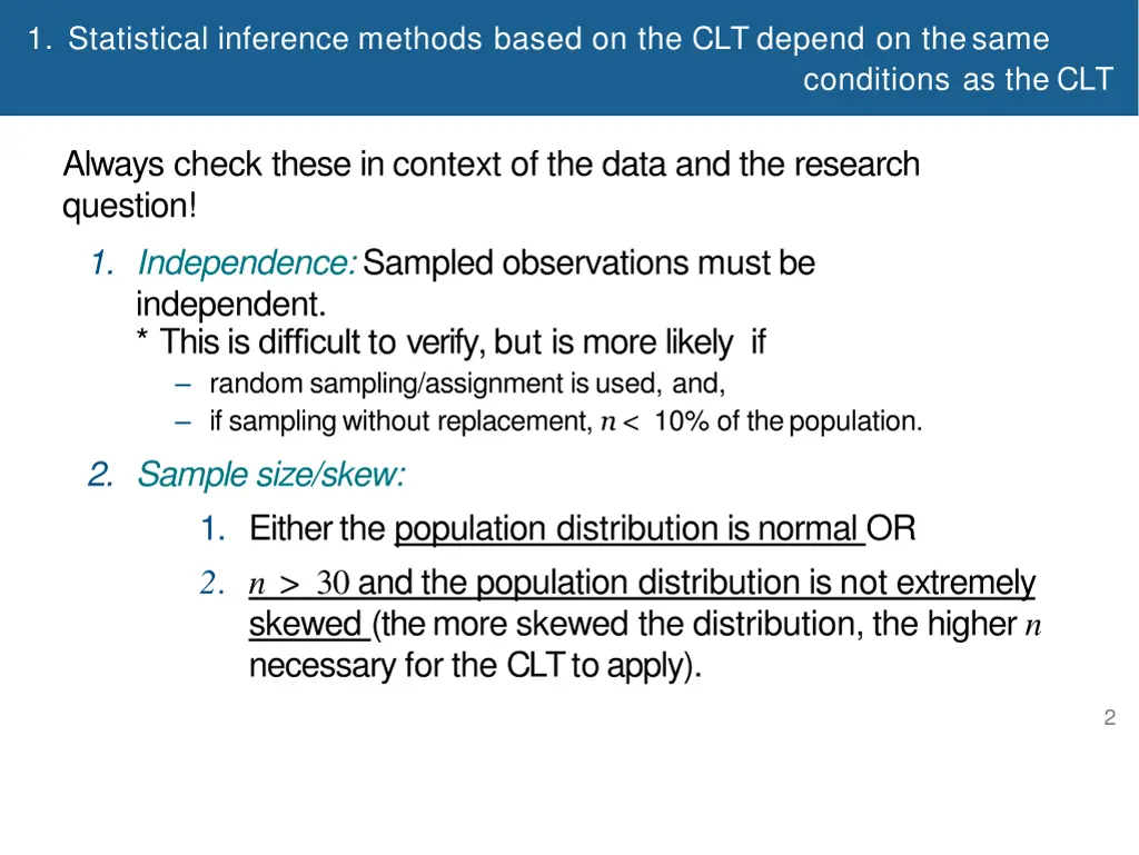 1 statistical inference methods based