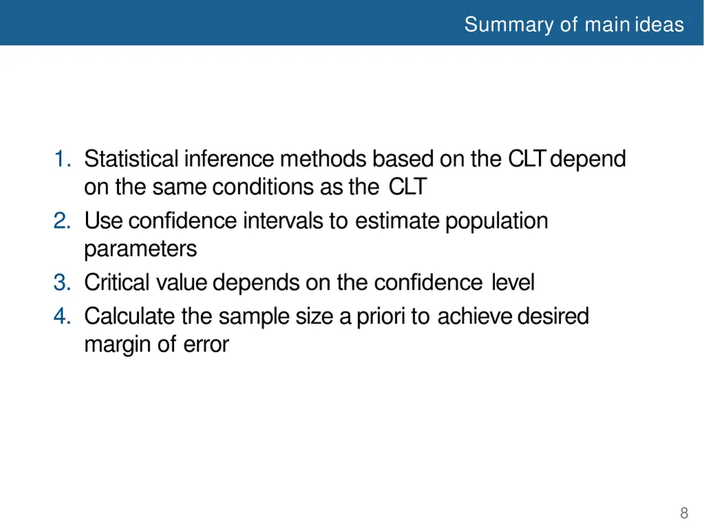 summary of mainideas