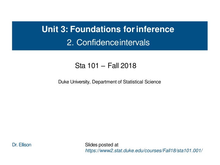 unit 3 foundations forinference 2 confidence