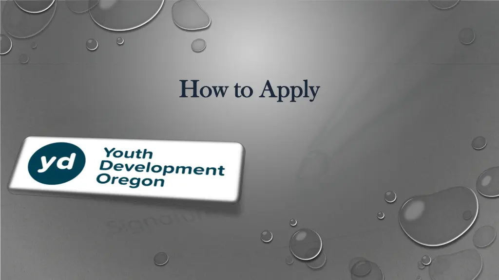 how to apply how to apply