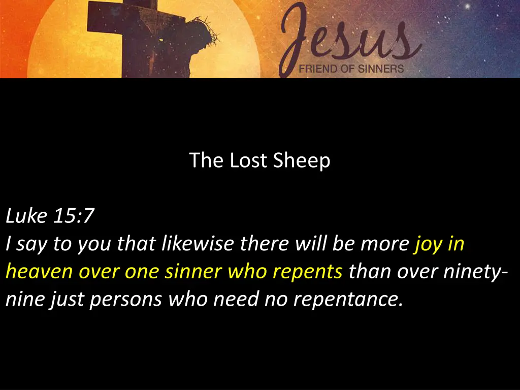 the lost sheep