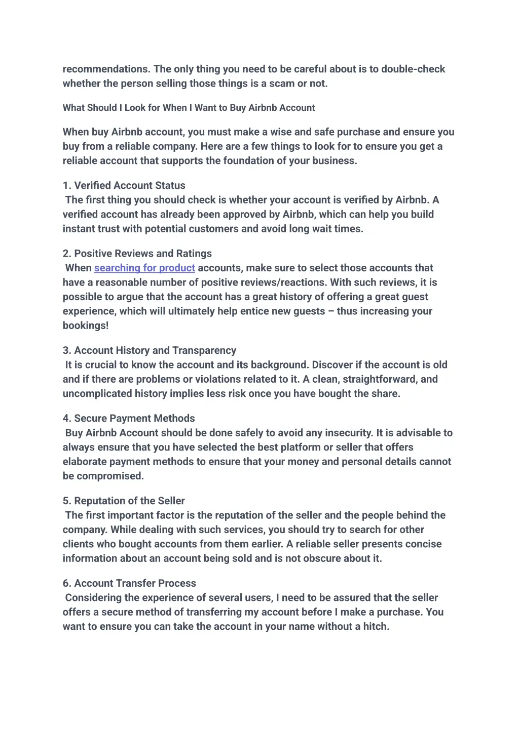 recommendations the only thing you need