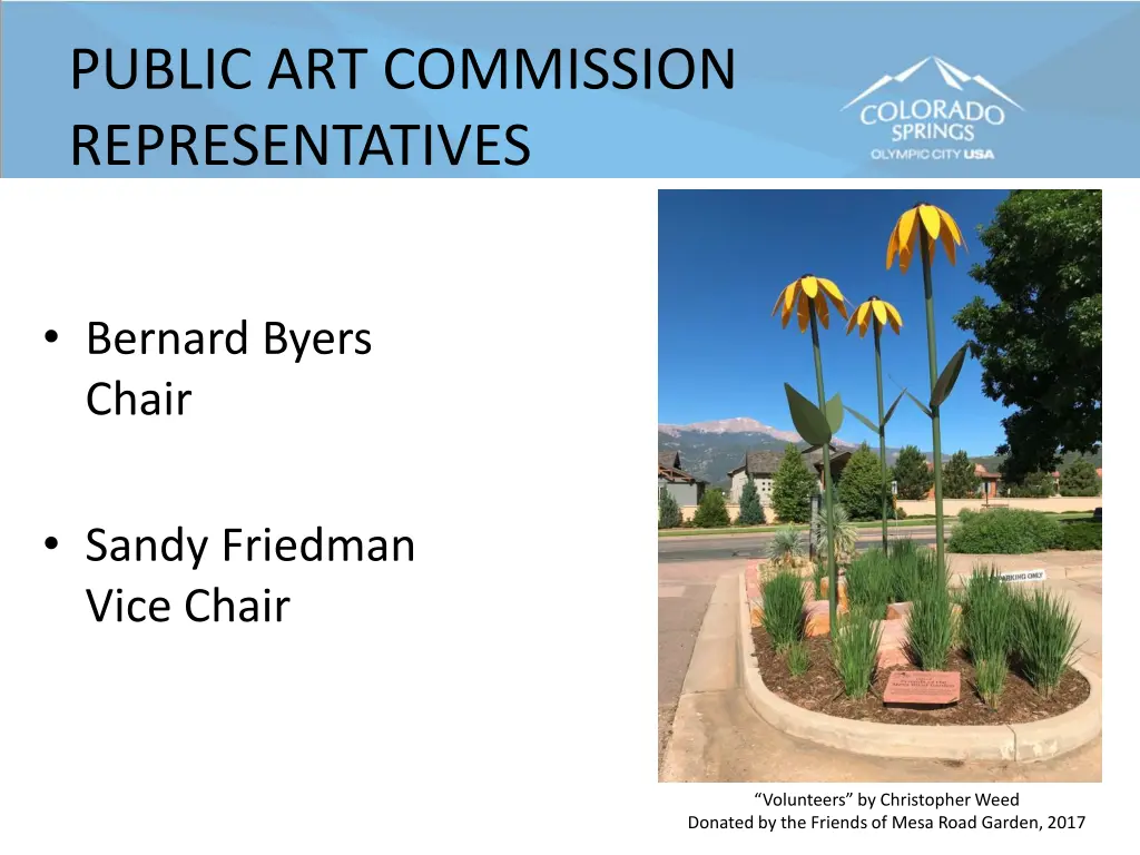public art commission representatives