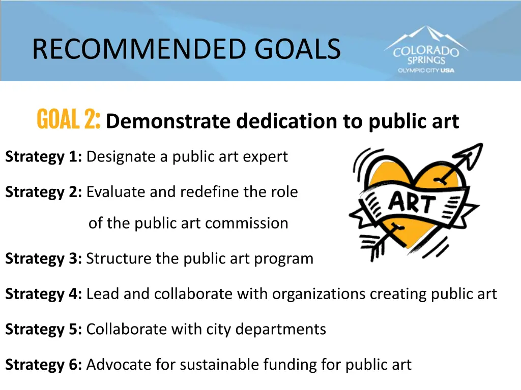 recommended goals 1