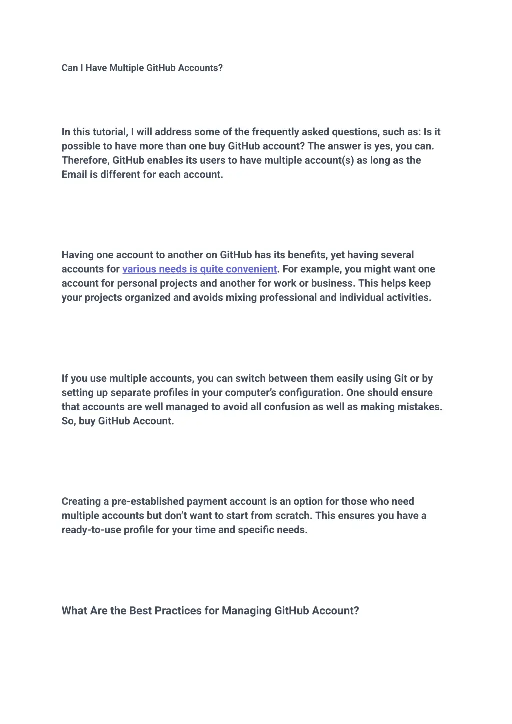 can i have multiple github accounts