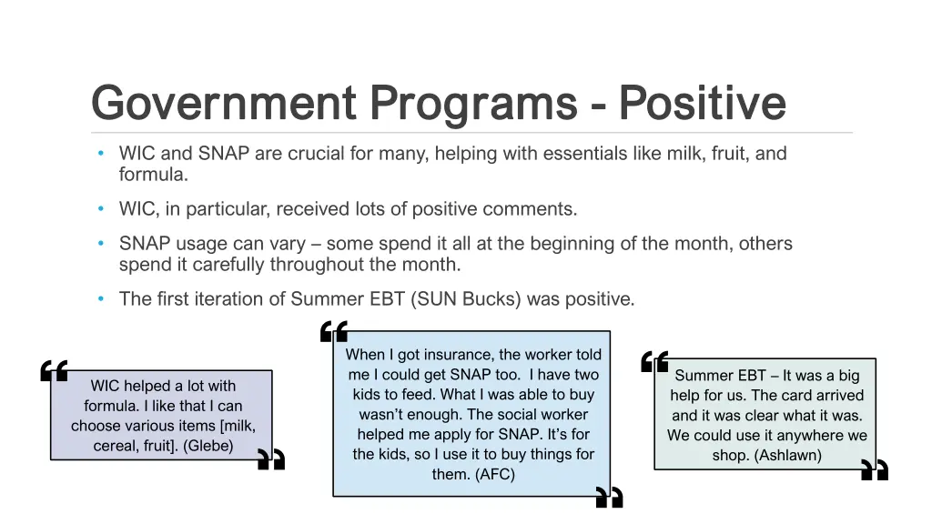 government programs government programs positive