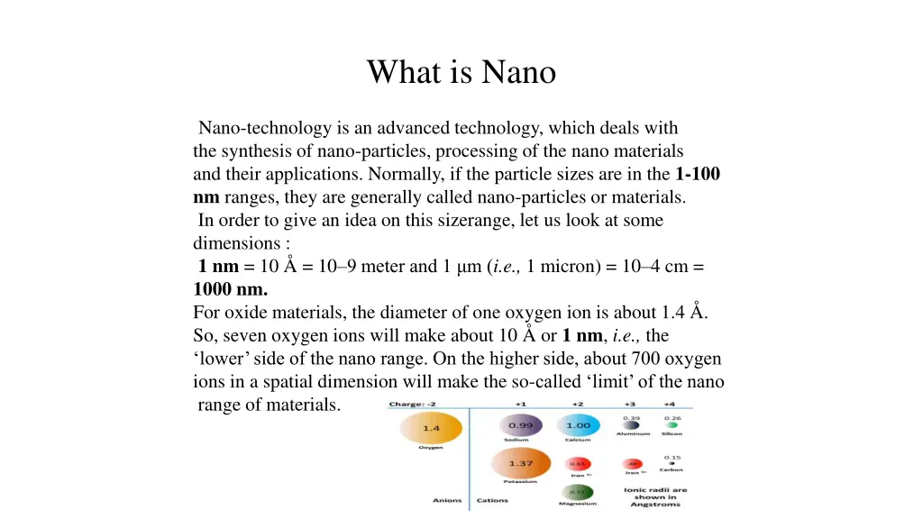 what is nano