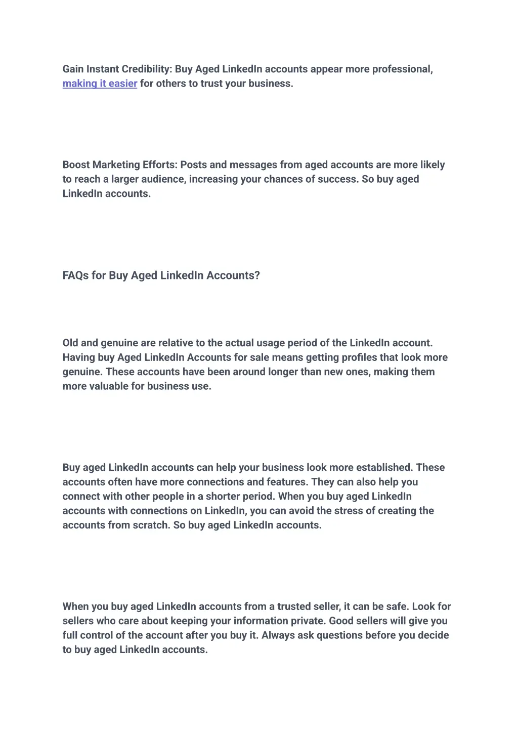 gain instant credibility buy aged linkedin