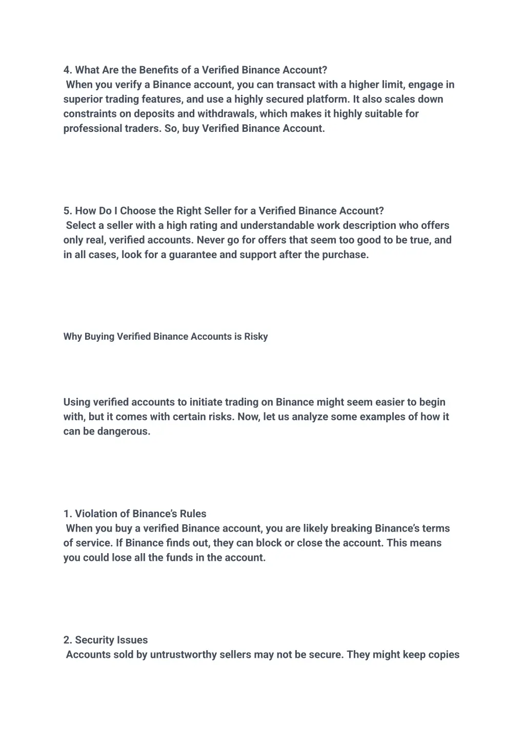 4 what are the benefits of a verified binance