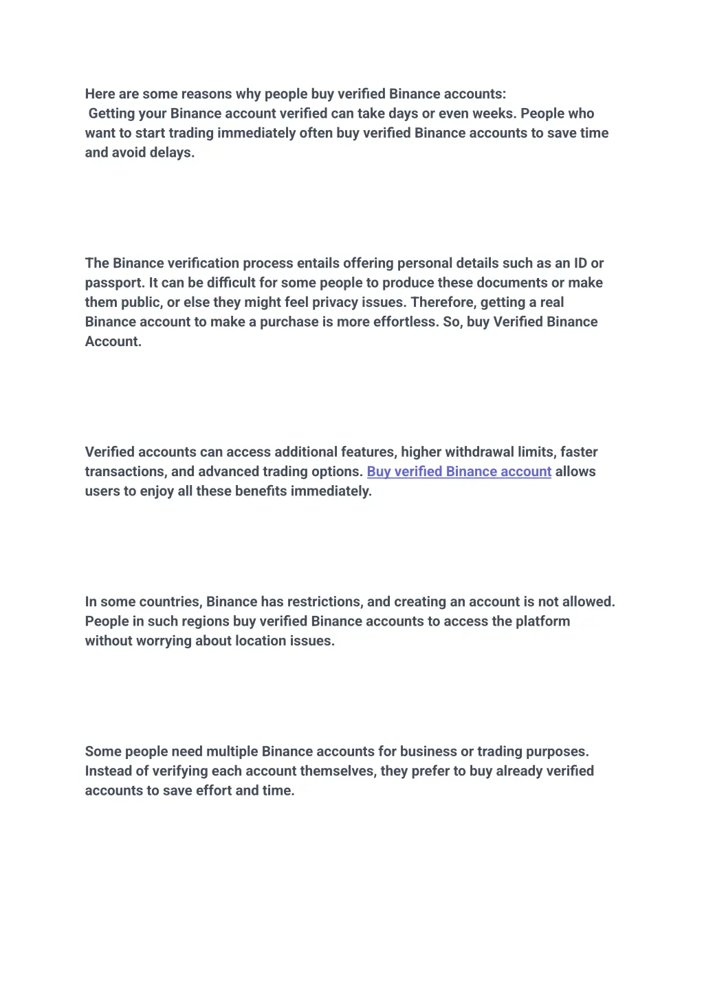 here are some reasons why people buy verified