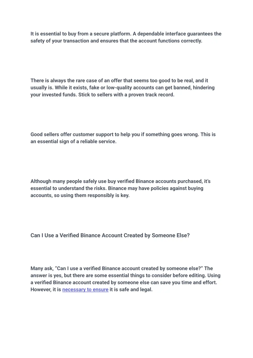 it is essential to buy from a secure platform