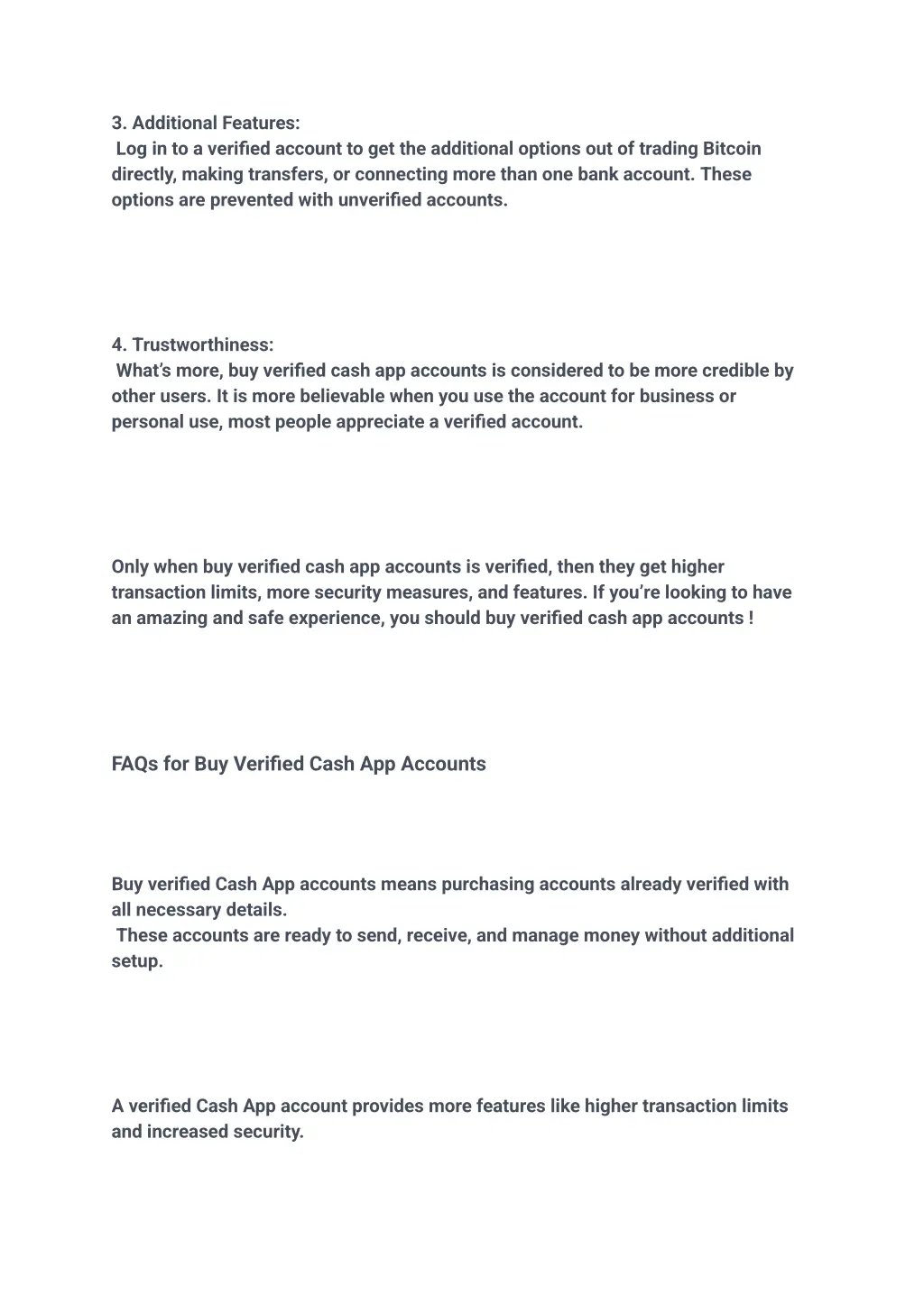 3 additional features log in to a verified