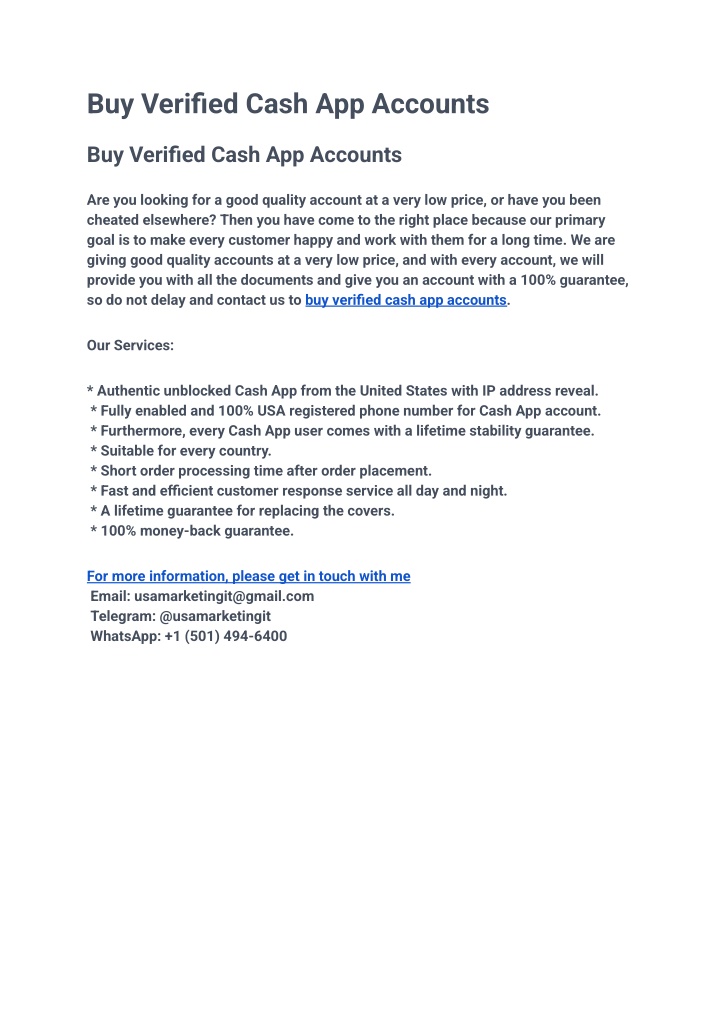 buy verified cash app accounts