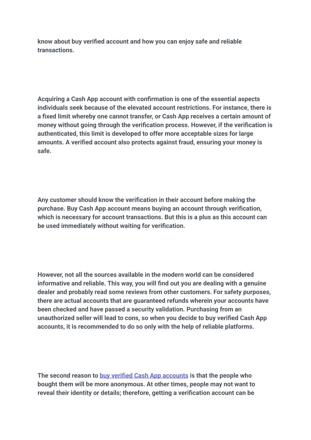 know about buy verified account